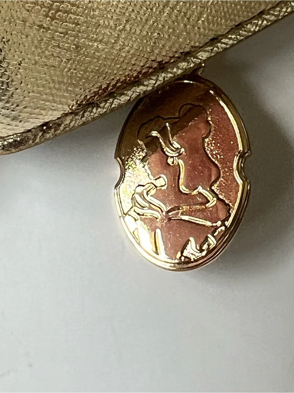 Bath & Body Works Disney Princess Belle Gold Coin Purse Limited Edition Keychain